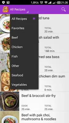 Asian Recipes android App screenshot 3